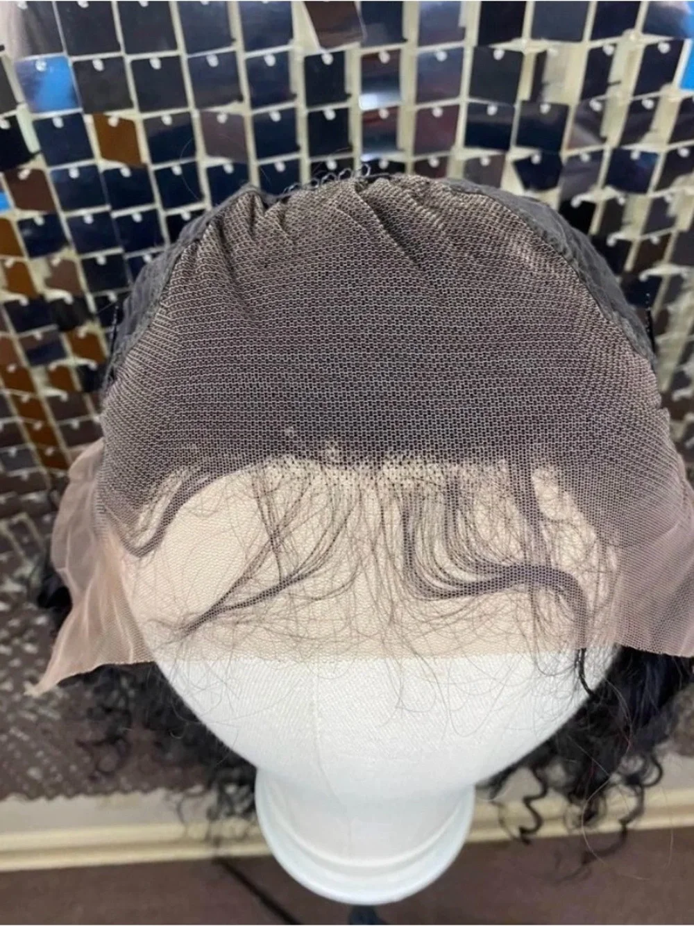 Natural Black Deep Wave Glue-less Lace Front Wig Human Hair 28” 13x4 150 Density